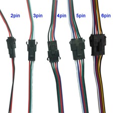 2 3 4 5 6 Pin SM Plug Connector Cable Wire Male Female 5 Each Connector 5Pairs