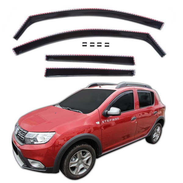 Windabweiser Regenabweiser FüR Dacia Sandero 2012-2020 4-Tlg Gp-image