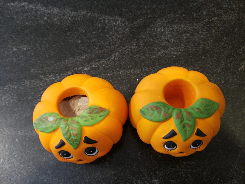 LEFTON Halloween JACK O LANTERN CASTIÇAL E ALPINISTAS BRUXOS VINTAGE 1980 - Imagem 3 de 4