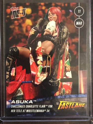 Asuka #12 2018 Topps Now WWE card