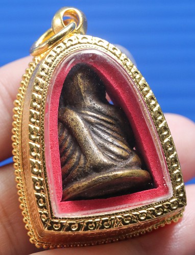 LP Ngern,Amulet,Thailand,Talisman,Temple,Buddha,Pendant,Rare,Charm,Holy,Wat,Old - Picture 14 of 15