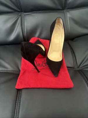 Christian Louboutin So Kate 120 Black Suede Veau Velours Heels Size 40.5