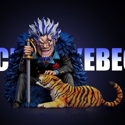 YZ Studio One Piece Rocks D. Xebec Model Pre-order Painted Tiger Statue WCF Hot