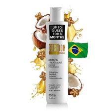 Gold Keratin Hair Treatment - 3 Uses, Hair Botox, At-Home Smoothing, Organic, 15