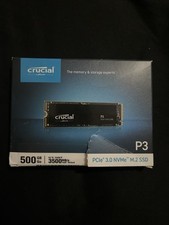 Crucial CT500P3SSD8 P3 500GB Storage Capacity NVMe PCIe 3.0 M.2 Internal SSD