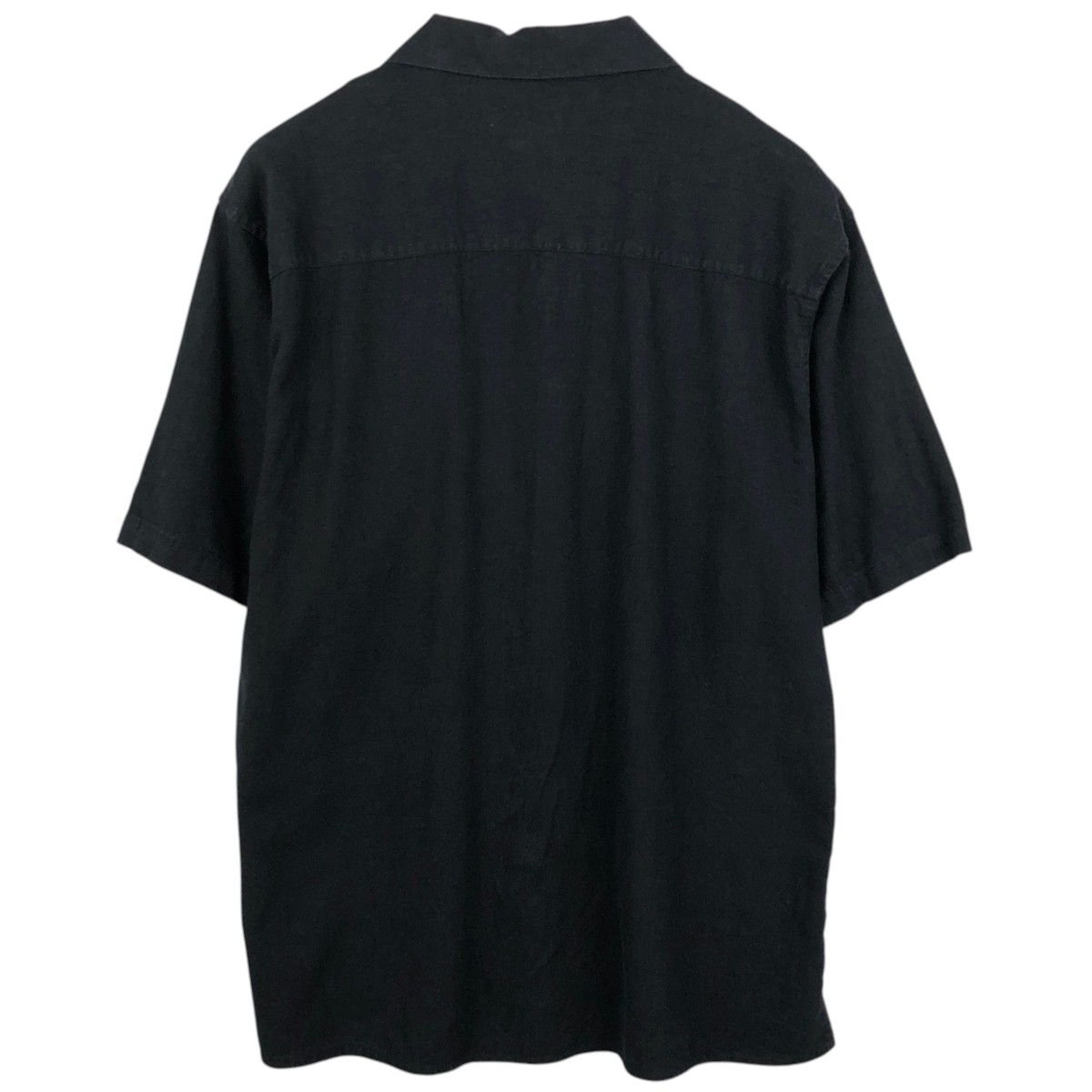 Used TRUST short-sleeved open-collar linen shirt boxy fit men's