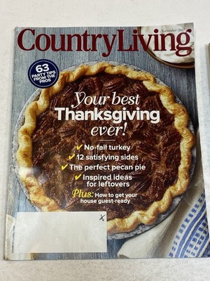 Country Living Magazine Nov 11 2013 Best Thanksgiving Pecan Pie Leftovers Turkey