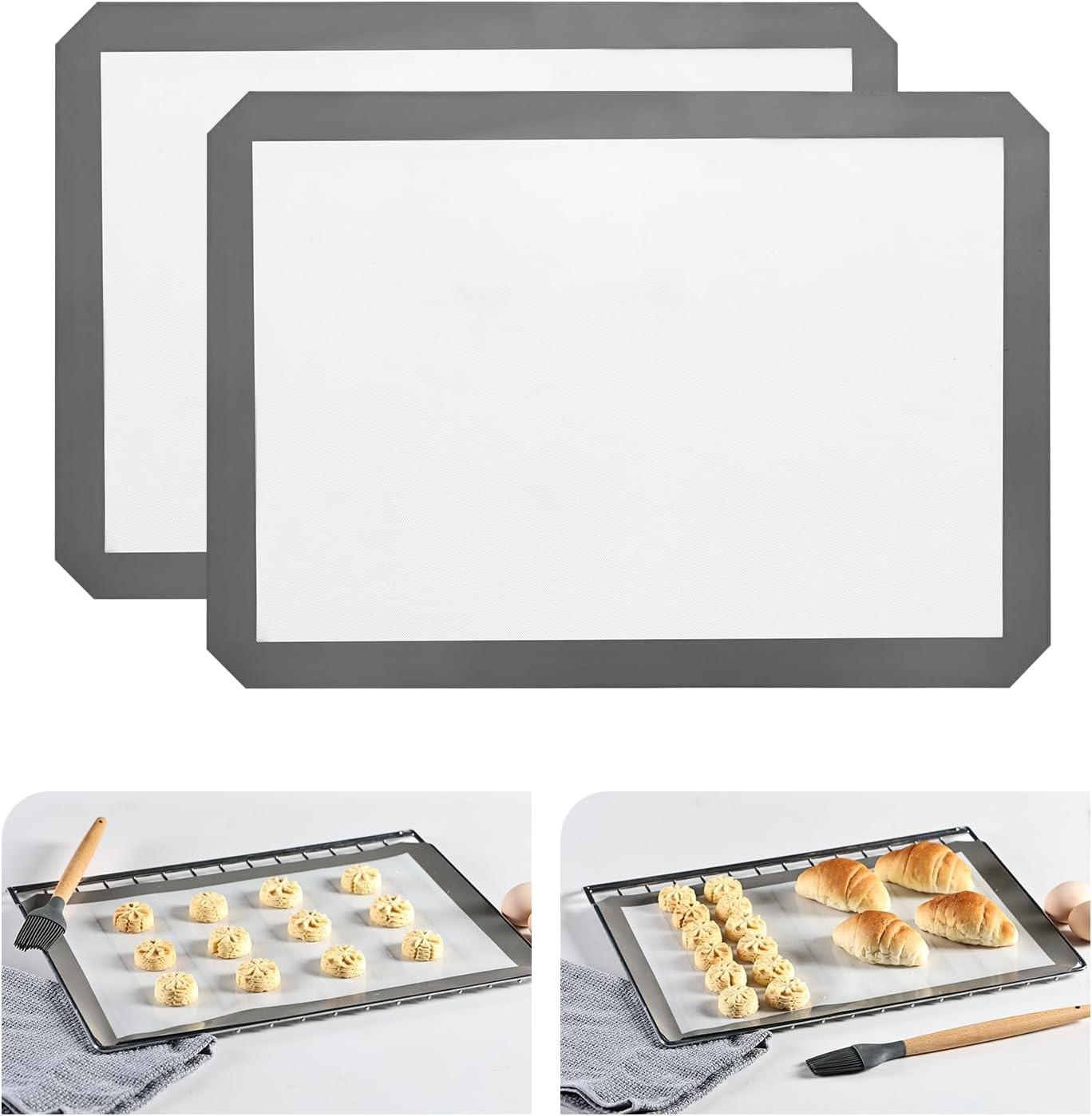 KitchenRaku Silicone Baking Mat, 16.5