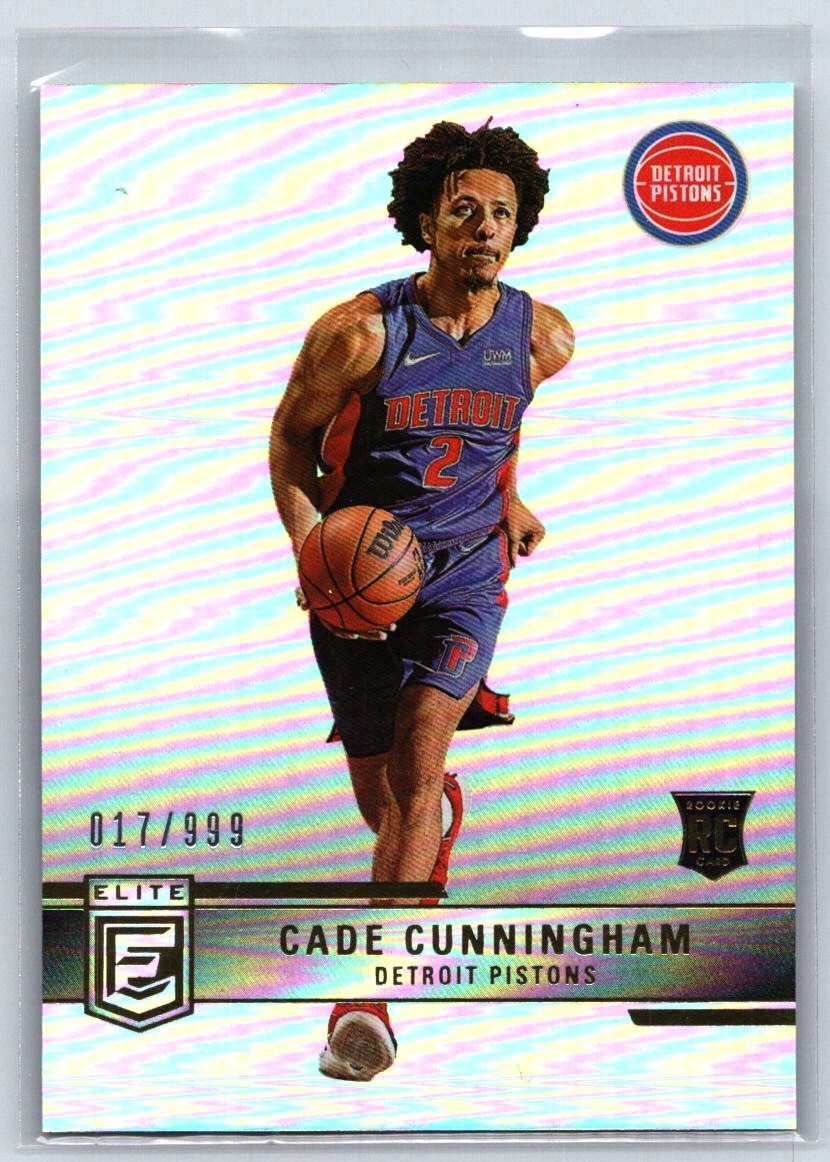 2021-22 Panini Donruss Elite Cade Cunningham #248 Rookie RC Pistons /999