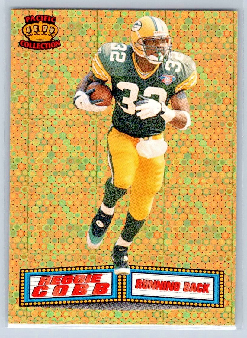 1994 Pacific Football - Reggie Cobb - GOLD MARQUEE PRISM - Packers - #8