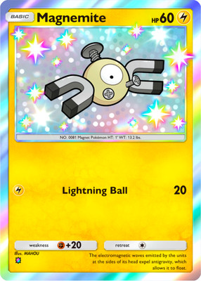 shiny magnemite pokemon card Magnemite Shiny ✨ or Non Shiny Pokémon Let's Go Pikachu Eevee Level 1 –  Shiny Living Dex main image 0