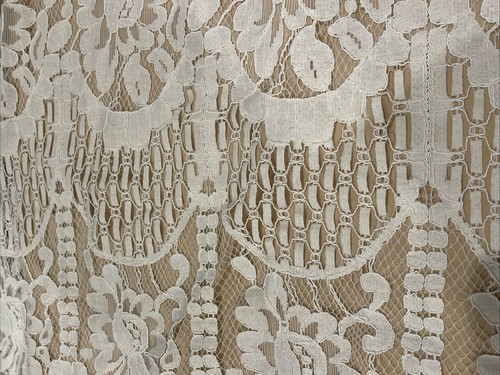 Lulus White Lace Dress XL Scalloped Hem Short Sleeve Boho Bridal Lined - Picture 7 of 24