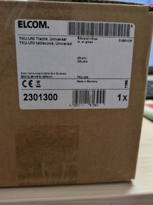 Elcom Tischkonsole 2301300 Edelstahl Glas