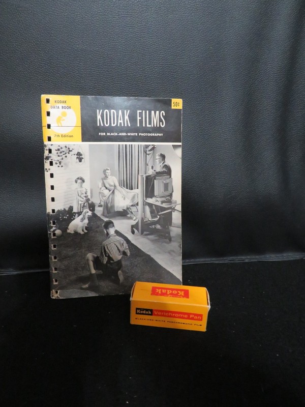 KODAK VERICHROME PAN VP 120 B/W FILM ~ SEALED ~ EXPIRED ~ PLUS KODAK DATA BOOK