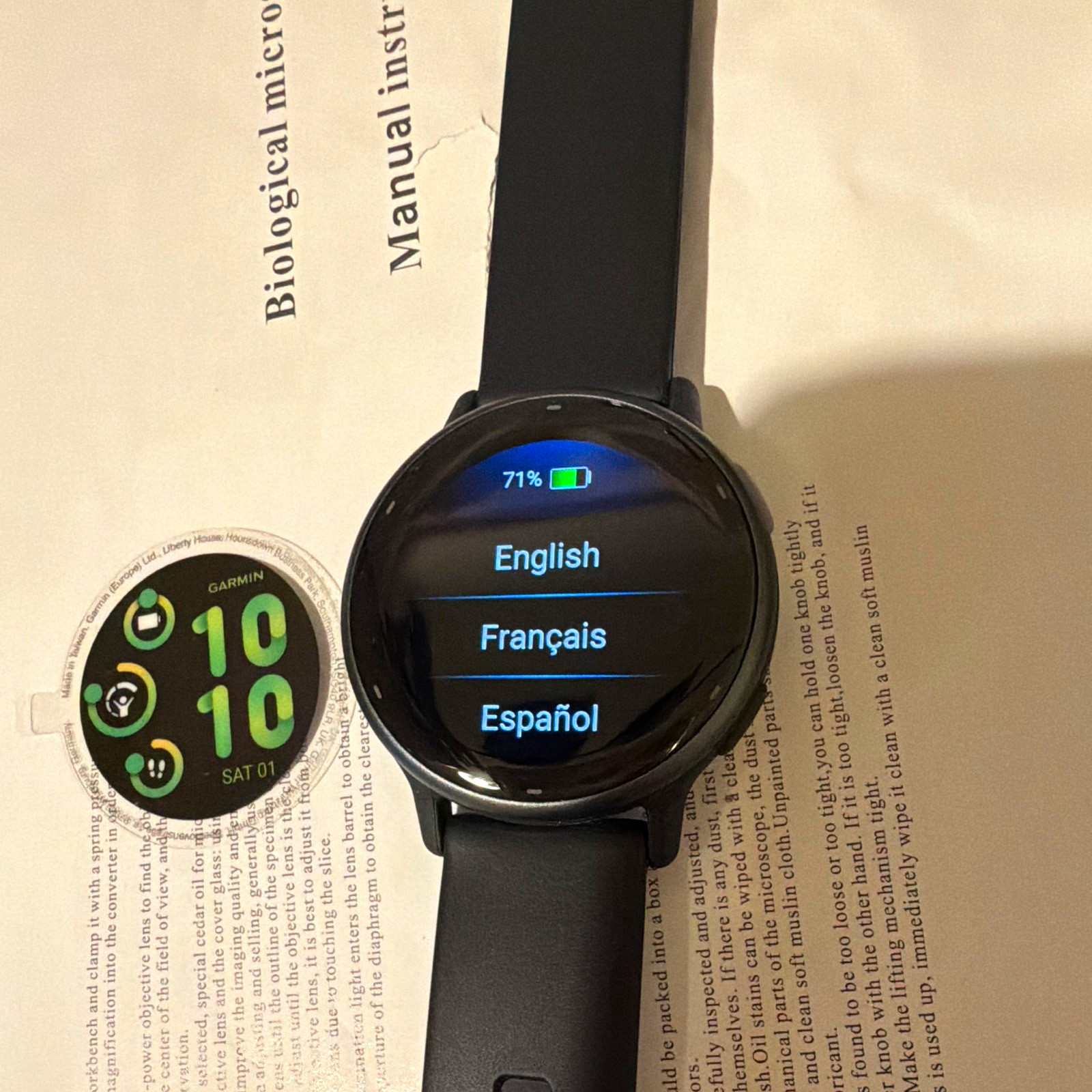 Garmin vívoactive 5 GPS Smartwatch 42mm Black Case/Black Silicone Band 4GB