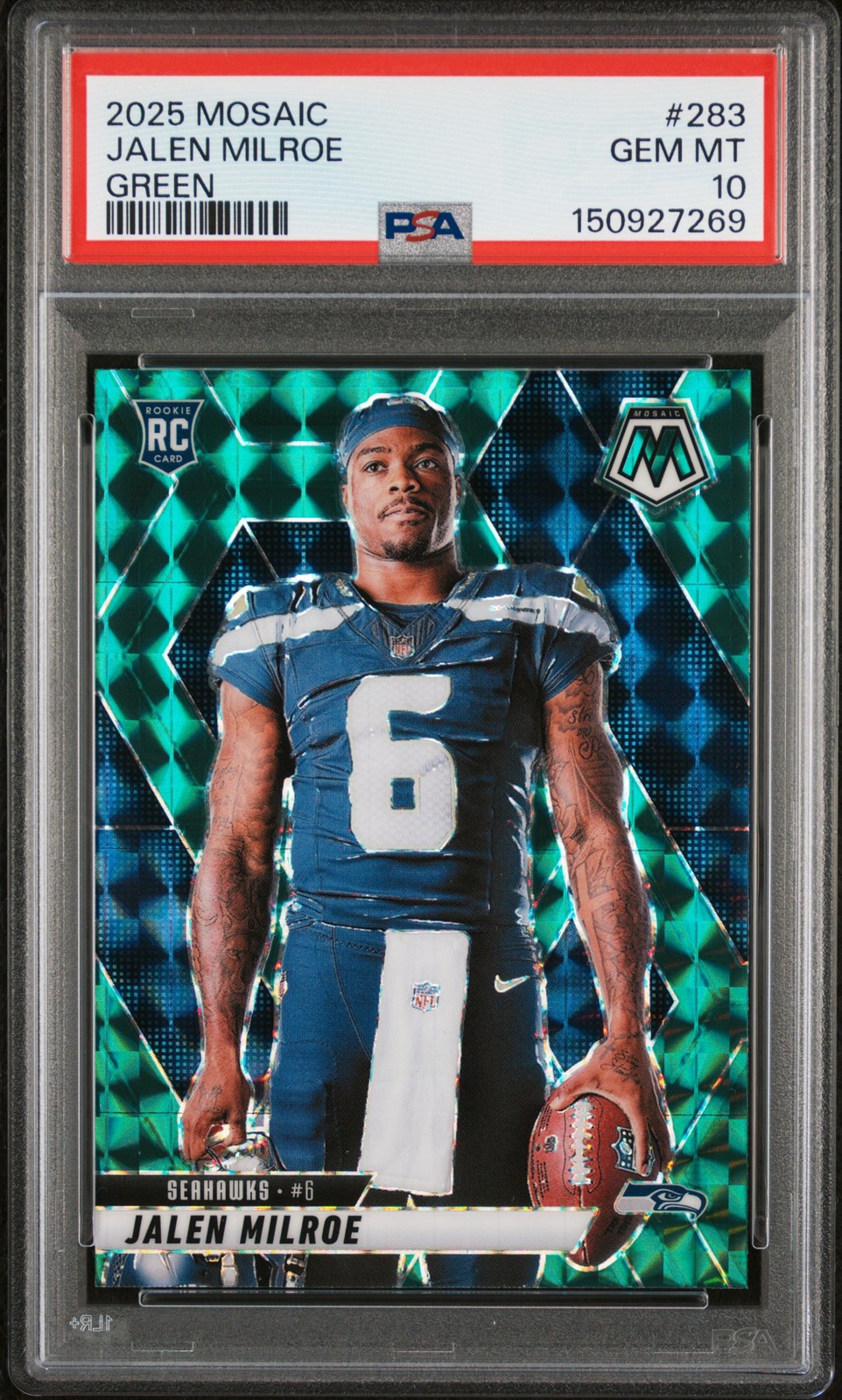 Jalen Milroe Panini Mosaic #283 Green