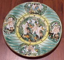 PIATTO IN PORCELLANA CAPODIMONTE CON PUTTI CHERUBINI