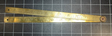 I. & D. SMALLWOOD MAKERS - BIRMINGHAM, ENGLAND - 24" BRASS BLACKSMITH RULER