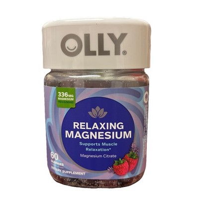 OLLY Relaxing Magnesium Gummies Muscle Relaxation, Magnesium Citrate EXP 12/2026