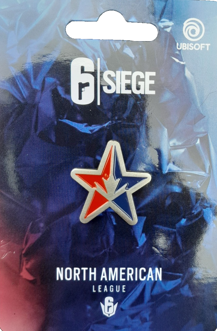 TOM CLANCY RAINBOW 6 SIX SIEGE NORTH AMERICAN LEAGUE PIN BADGE UBISOFT R6 NEW!
