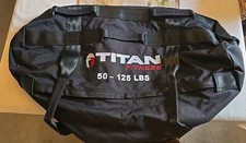 Titan Fitness 50-125 LB PRO Strongman Sandbags, Double Layer, 1050D Cordura