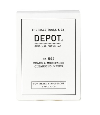 Depot No. 504 Beard & Moustache Cleansing Wipes 12er Pack OVP NEU