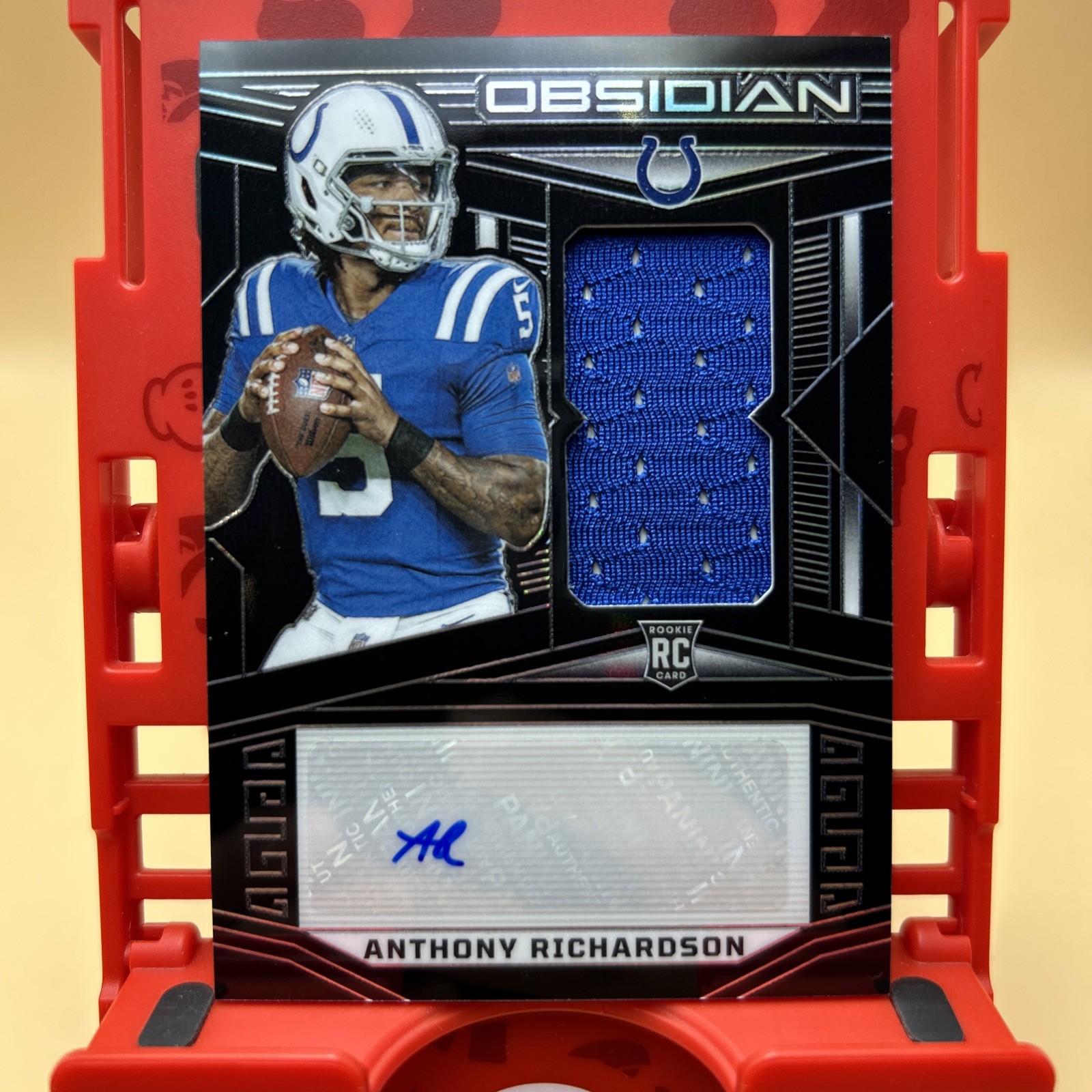 ANTHONY RICHARDSON 2023 Panini Obsidian Rookie Patch Auto # 196/199