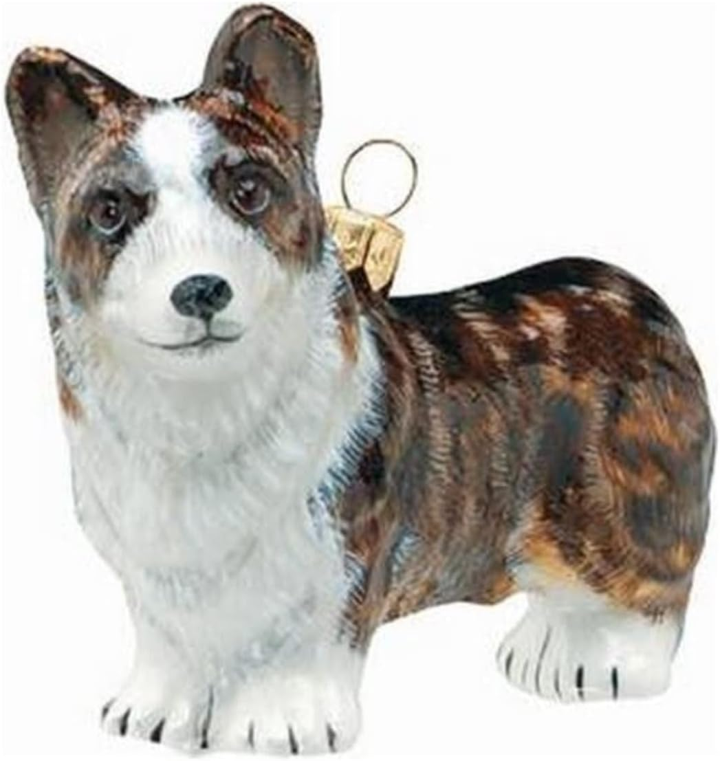 Cardigan Welsh Corgi Dog Polish Blown Glass Polish Christmas Ornament Decoration-image