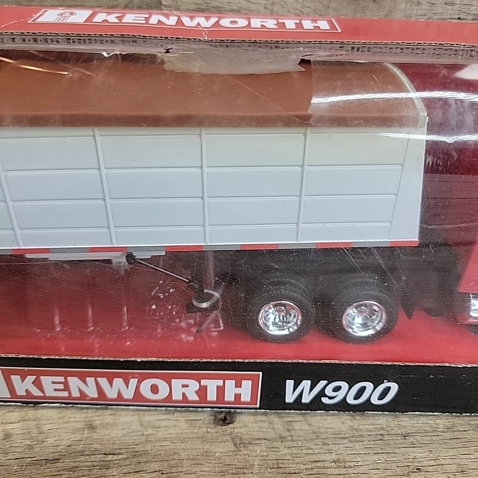 NEW RAY Longhauler KENWORTH W900 Semi Truck & Trailer 1:43 Scale Red / WHITE - Image 3 of 4