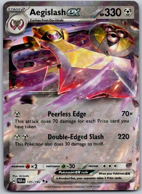 #ad Aegislash ex Double Rare SV04: Paradox Rift 135 182 NM $1.59