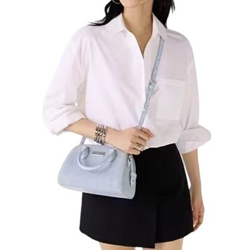 RETAIL $379 Kate Spade Madison Studded Denim Small Dolly Duffle*NWT - Picture 2 of 14