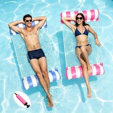 Pool Float Wasserhängematte Luftmatratze Schwimmbett Schwimmsessel 2 Stück