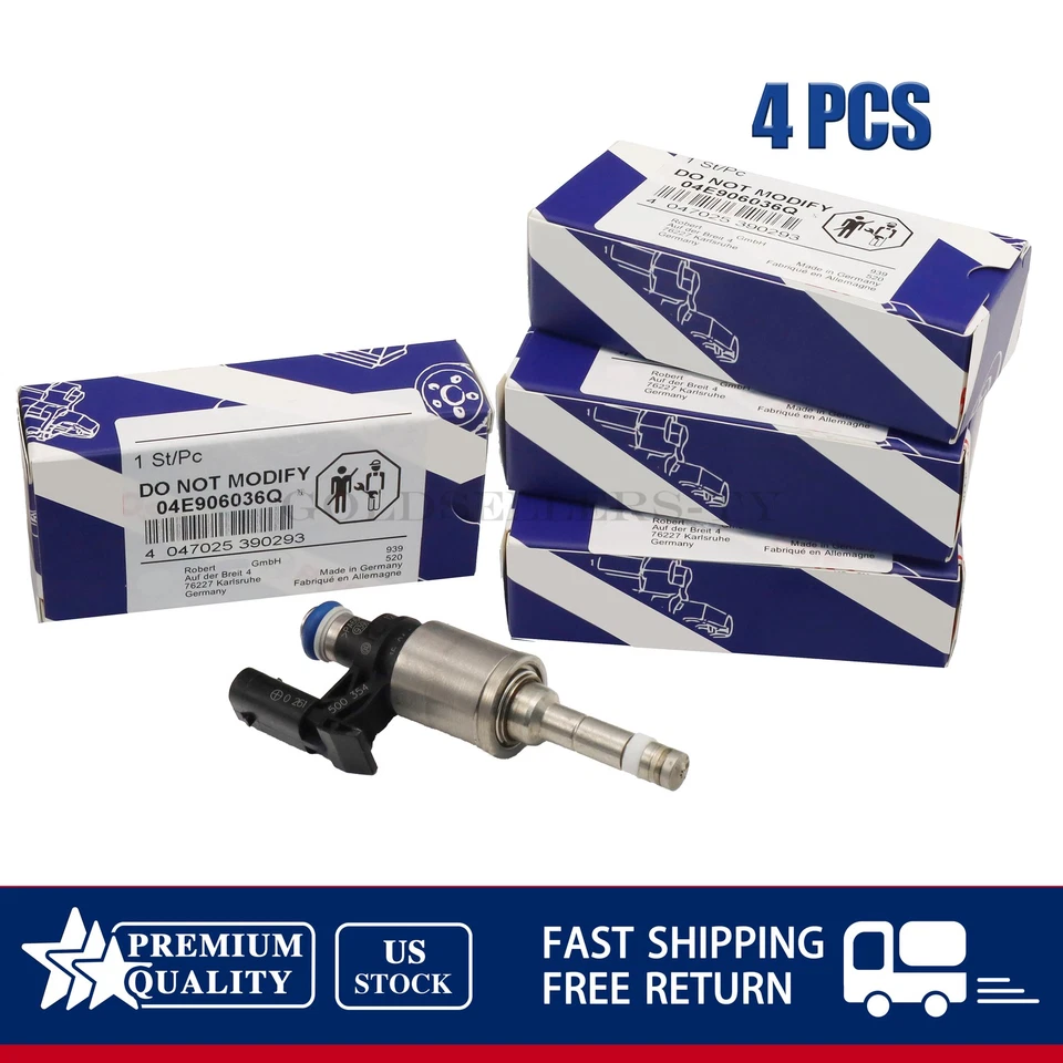 4x Boquillas para inyectores de combustible BOSCH para VW Golf Audi A3 Skoda 1.2 1.4 TSI EA211 Foto 3 de 4