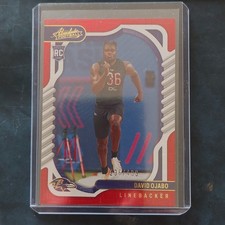 David Ojabo #236/499. 2022 Panini Absolute Red Squares Parallel. Rookie Card 155. rookie card picture