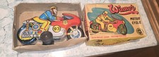 Oriental Metal Industries India WINNER 93 MOTORCYCLE Friction Tin Toy MIB 