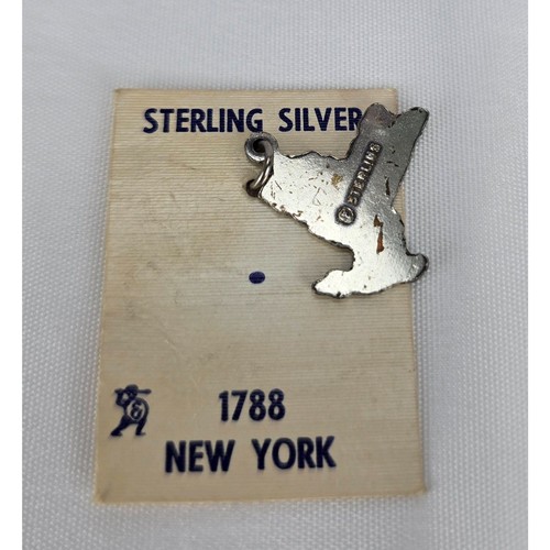 New on Card Vintage Forte Sterling Silver New York Charm Bracelet Souvenir - Picture 4 of 4