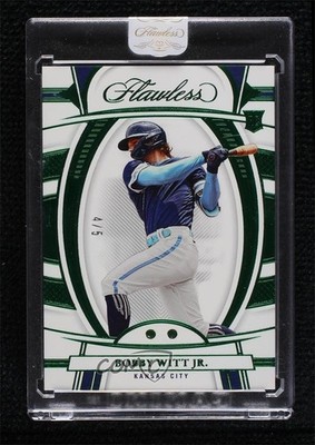 2022 Panini Flawless Rookies Emerald 4/5 Bobby Witt Jr #47 0n64