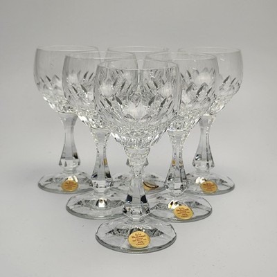 Schott Zwiesel Bleikristall Weingläser 6er Set 24% Kristall Germany Vintage
