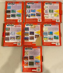 1994 SEGA PICO INTERACTIVE CHILD LEARNING LOT OF 7 IN BOX GAMES POCAHONTAS +