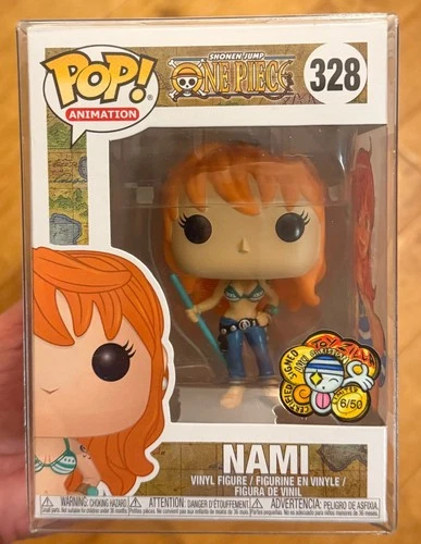 Funko POP! Animation One Piece Nami #328 w/Toyzilla COA & Original Artwork 2023
