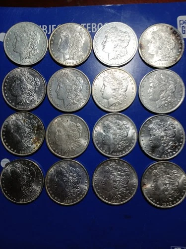 Lot Of Morgan Dollars For Sale As Is Most Are Bu Coins.