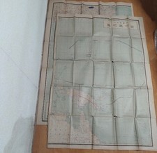 WWII Japanese Military Map South Pacific 1941 Imperial Army Survey Dept 2 Sheets