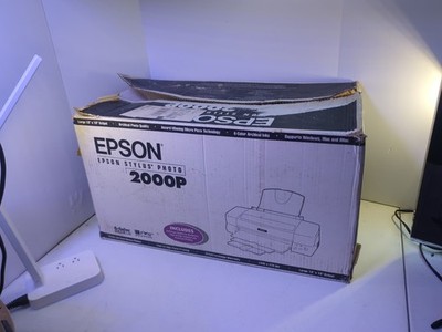 EUC Epson Stylus Photo 2000P Ink Jet Printer w/ Box, 6-Color Large Output 