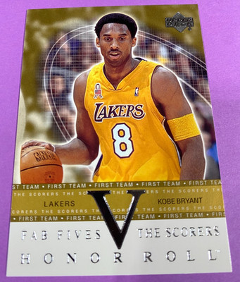 Kobe Bryant 2001-02 Upper Deck Honor Roll Fab Five Scorers #F5S2 Near Mint+