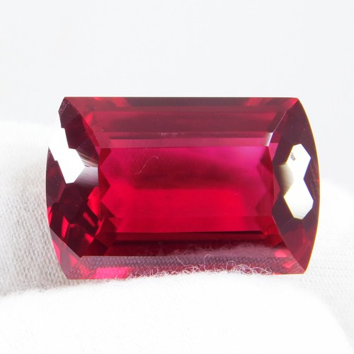 Certifiée BANG DE PIGEON ROUGE rubis 37,40 ct baguette naturelle non traitée exclusive - Photo 4/8