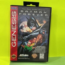 Sega Genesis Batman Forever 1995 Complete in Box , Cartridge with Manual, Tested
