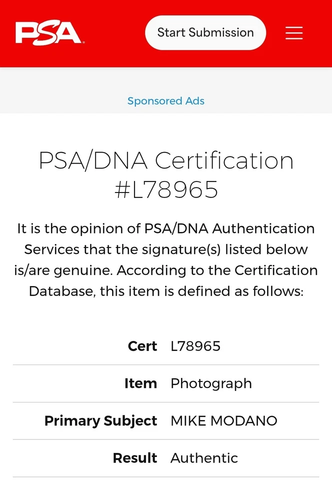 Mike Modano NHL Dallas Stars Signed 8x10 Photo Autographed PSA/DNA COA #L78965 - Image 3 of 4