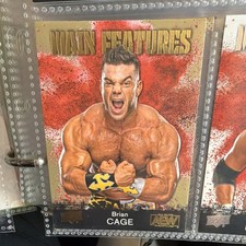 Upper Deck 2021 AEW Brian Cage Main Features First Edition Wrestling Card