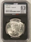 1927 $1 PEACE DOLLAR - NGC MINT STATE 9.3 VAULTBOX SERIES 8! (MS-63 & PQ!)