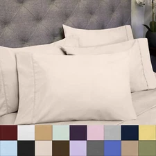 Sweet Home Collection 1500 Count Microfiber 6 Piece Sheet Set King, Queen